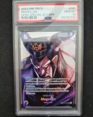 One Piece TCG – Magellan (OP02-085) – Special Alt Art – PSA 10